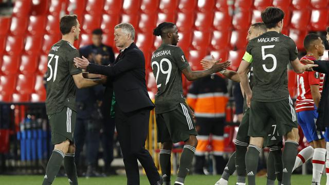 FOTO: Manchester United Pijakkan Satu Kaki di Semifinal usai Menang 2-0 di Kandang Granada - Ole Gunnar Solskjaer
