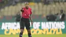 Dia pernah dipercayai memimpin laga Piala Dunia Wanita, Piala Negara Wanita Afrika, dan Liga Champions Wanita. (AP/Themba Hadebe)