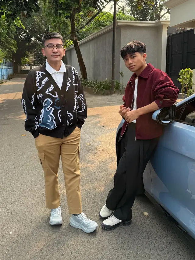Betrand Peto dan Ruben Onsu. (Foto: Dok. Instagram @betrandpetoputraonsu)