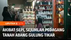 Akibat sepi pembeli, sejumlah pedagang di Blok A Pasar Tanah Abang, Jakarta Pusat, terpaksa menutup toko dan merumahkan karyawan. Maraknya pasar online dan membanjirnya produk impor dituding menjadi penyebab sepinya pasar tekstil terbesar di Asia Ten...