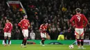 Berhasil mengimbangi permainan Manchester United, Bodo/Glimt terus tampil menekan. Hasilnya, pada menit ke-23 Philip Zinckernagel berhasil mencetak gol keunggulan untuk Bodo/Glimt. (Oli SCARFF/AFP)