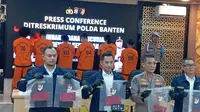 kasus penangkapan perampok truk solar di Tol Tangerang-Merak di Mapolda Banten