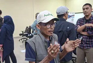 Lalu Ahmad Fatoni dan Sri Sukarni punya mimpi besar bagi sesama penyandang disabilitas terkait kesiapsiagaan bencana. (Liputan6.com/Winda Nelfira)