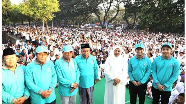 5 Momen Jalan Sehat Bersholawat Peringati 1 Muharram di Surabaya