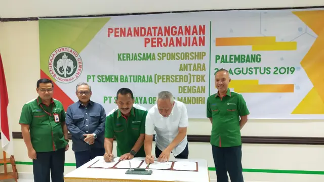 Semen Baturaja Sponsori Sriwijaya FC Jelang Kompetisi Liga 2