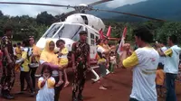 Helikopter Ical Jadi Objek Selfie Warga Bogor