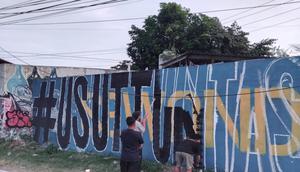 Suporter PSIM Gelar Aksi Mural Serentak, Desak Kasus Mandala Krida Diusut Tuntas