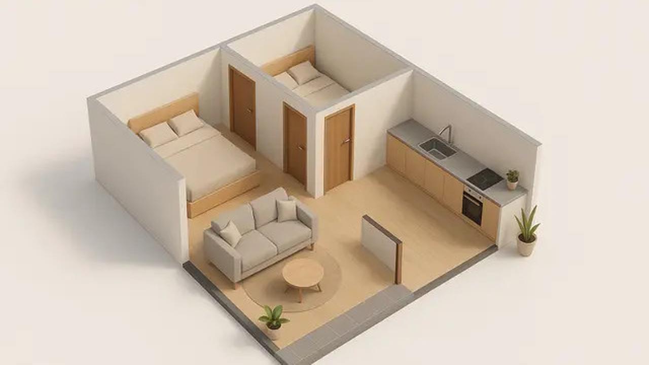 7 Model Rumah Sederhana Minimalis 6x12 dengan 2 Kamar, Nyaman untuk Keluarga Kecil
