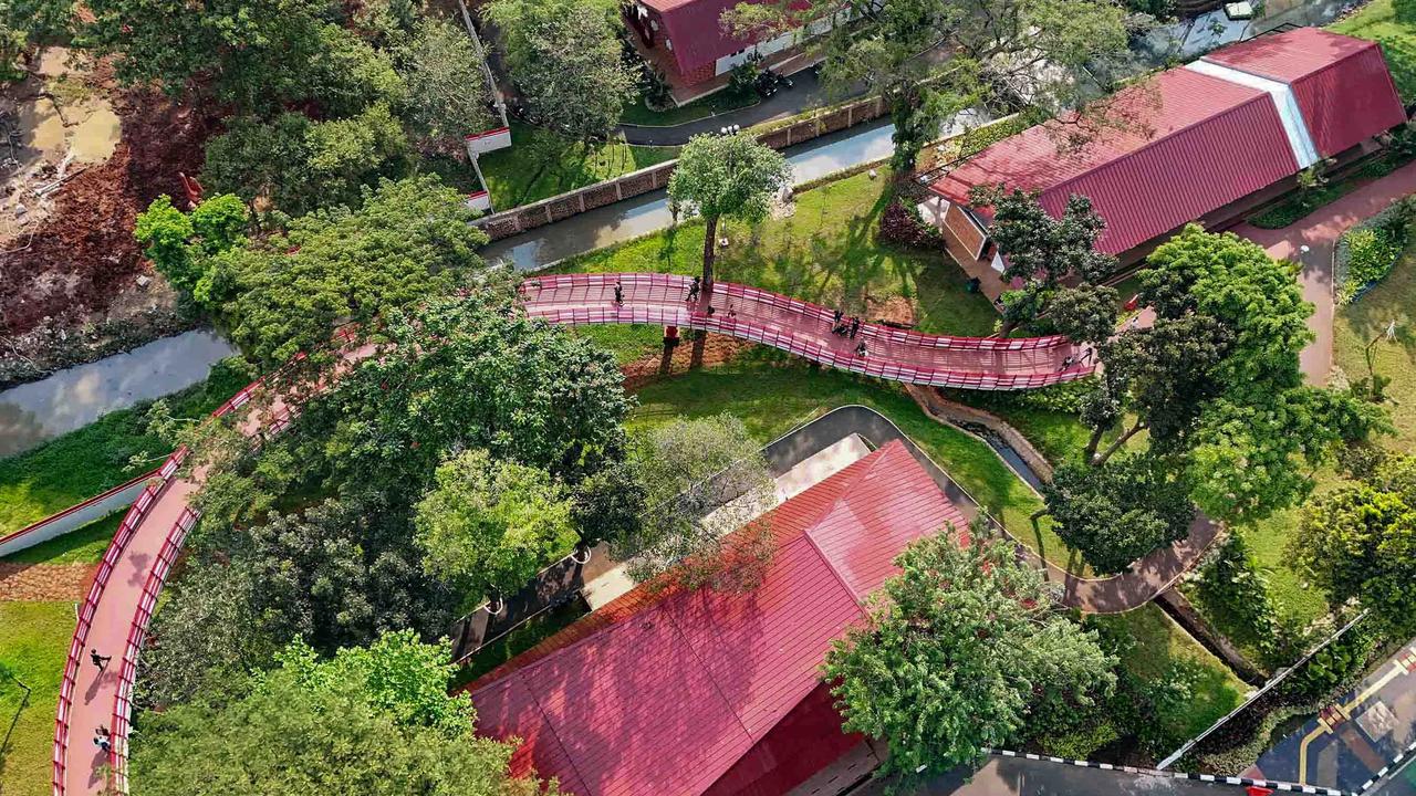 FOTO: Taman Bendera Pusaka Hadirkan Ruang Hijau Terpadu di Jakarta Selatan