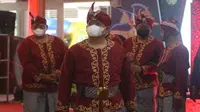 Peluncuran Busana Khas Kediri Jawa Timur corak dan warna memiliki arti. (Antara)