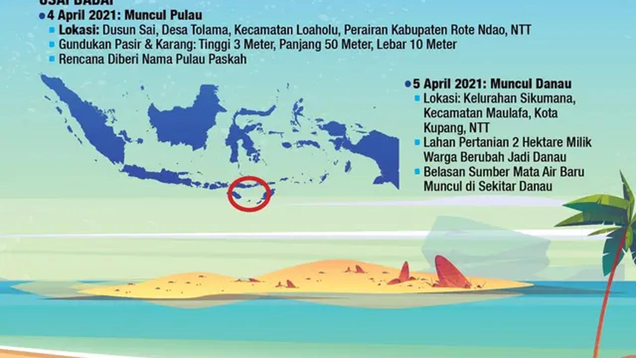 Infografis Siklon Seroja Berlalu, Pulau dan Danau Muncul di NTT. (Liputan6.com/Abdillah)