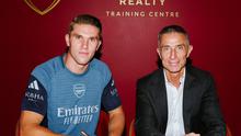 Viktor Gyokeres resmi menjadi pemain Arsenal dan siap menggebrak Liga Inggris 2025/2026. (Bola.com/Dok. Arsenal)