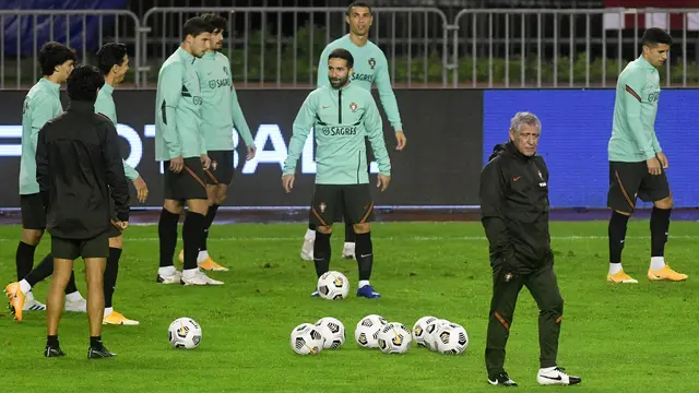 Hadapi Kroasia, Ronaldo Cs Jajal Rumput Stadion