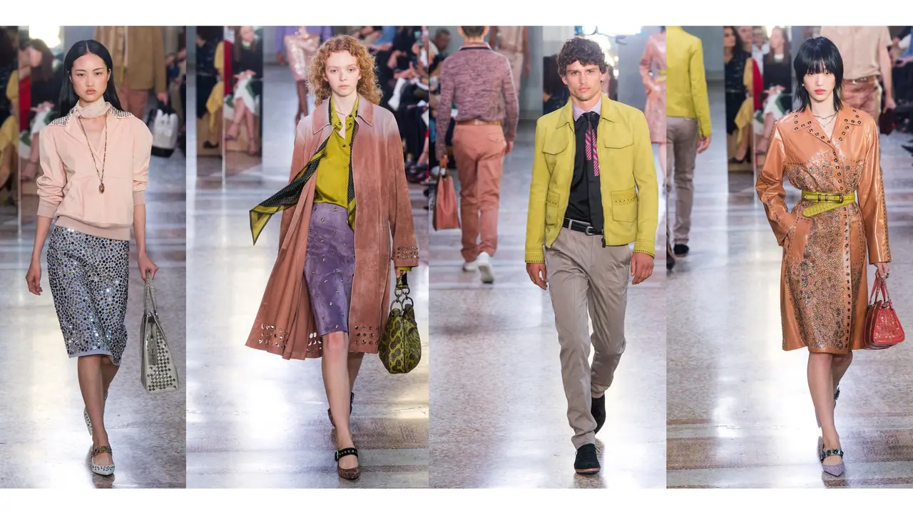 Koleksi busana Bottega Veneta di Milan Fashion Week 2018