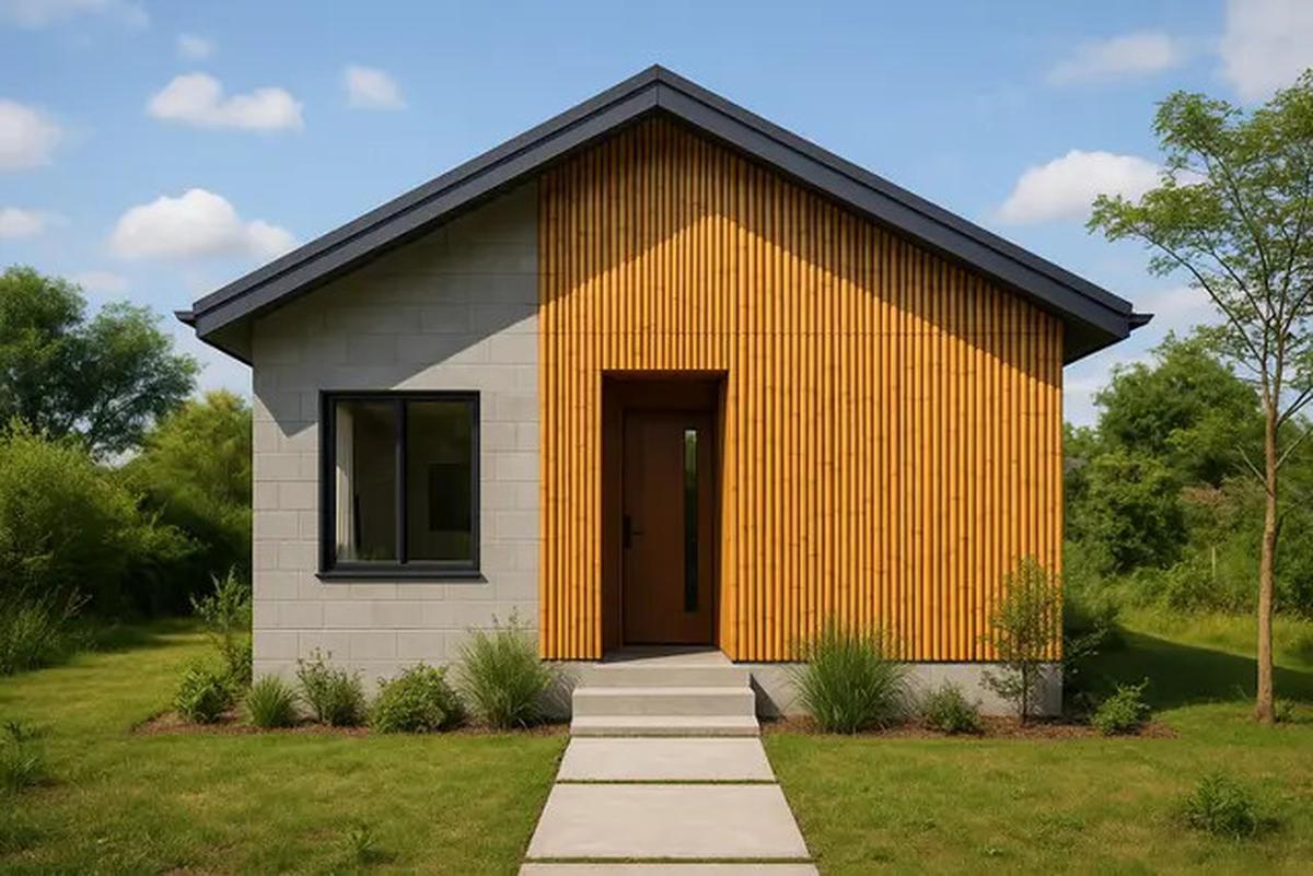7 Model Rumah Kecil tapi Cantik dari Batako dan Bambu, Natural dan Terjangkau di 2025