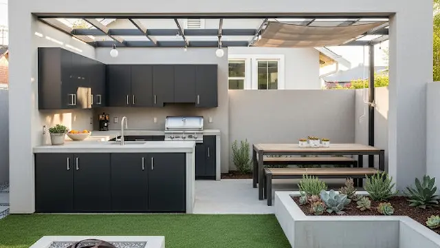 Dapur L Shape dan Taman Multifungsi