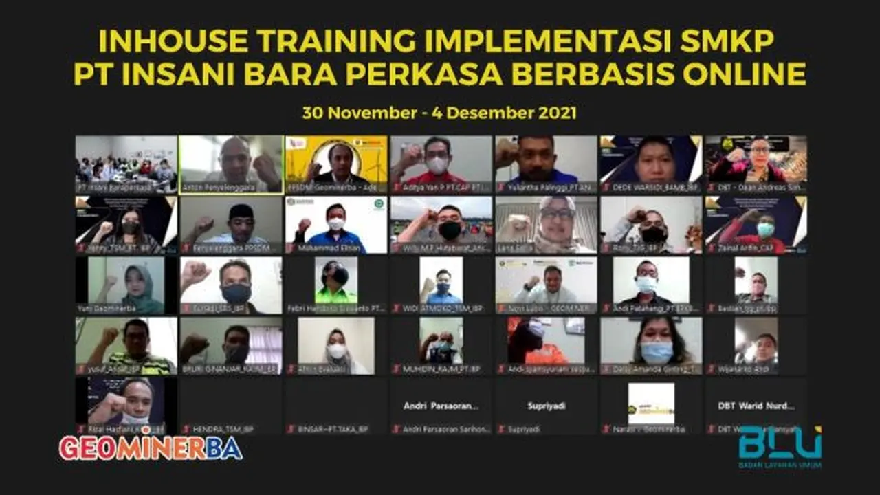 PT Insani Bara Perkasa dan PPSDM Geominerba gelar diklat implementasi SMKP (Foto: Istimewa)