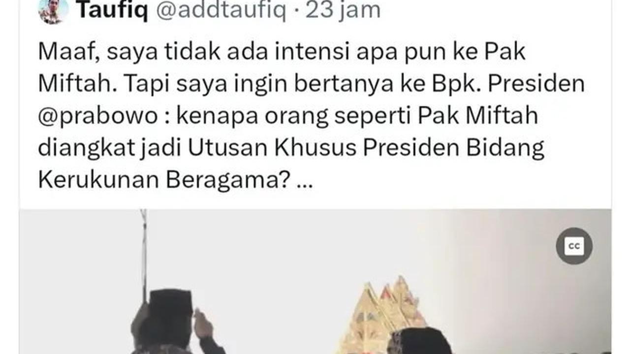 Video Lama Miftah Maulana yang Merendahkan Seniman Yati Pesek Viral, Banjir Kecaman