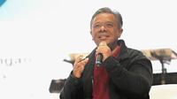 Calon Ketua Umum Ikatan Alumni Fakultas Hukum Universitas Indonesia (Iluni FHUI) periode 2024-2027 Yusuf Didi Setiarto saat menyampaikan gagasannya. (Istimewa)