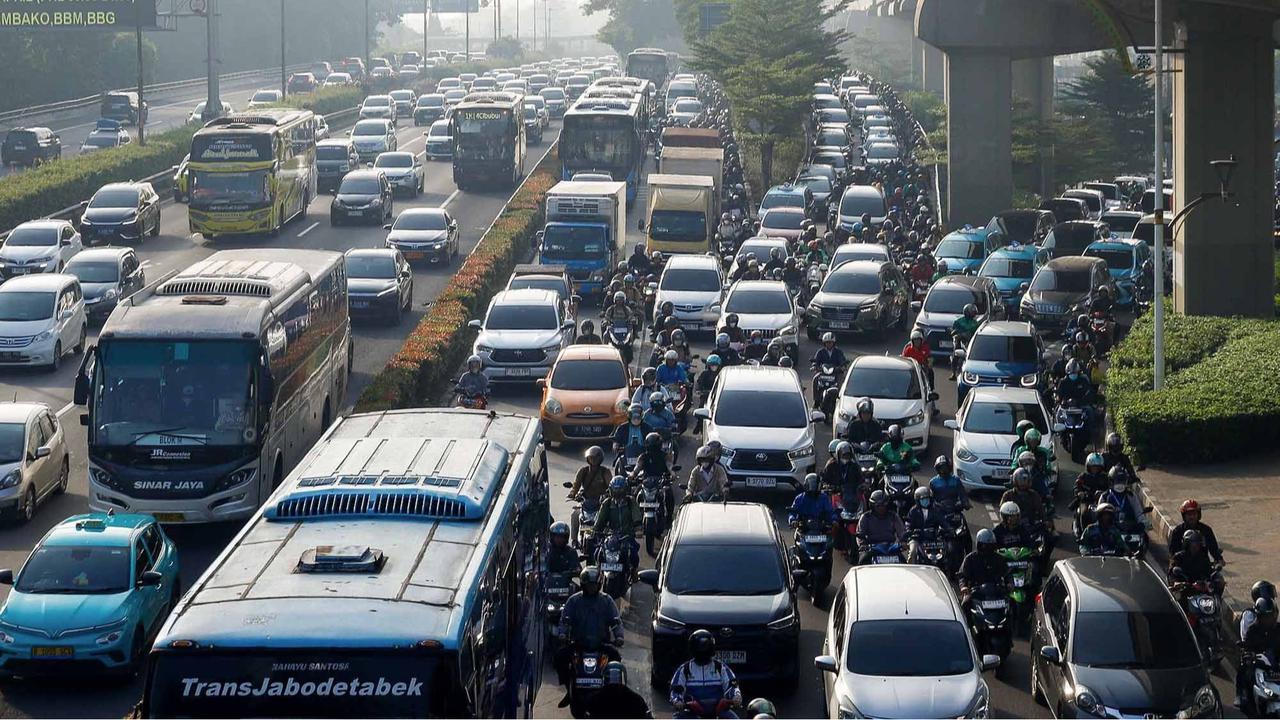 FOTO: Libur lebaran Usai, Jakarta kembali Macet
