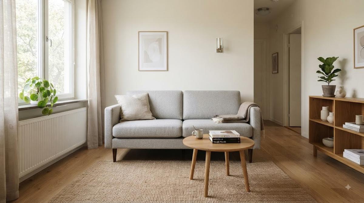Sofa Proporsional untuk Kesan Lapang