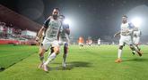 Pemain Persija Jakarta, Jordi Amat melakukan selebrasi usai mencetak gol ke gawang Malut United pada laga pekan ke-23 BRI Super League 2025/2026 yang berlangsung di Stadion Gelora Kie Raha, Ternate, pada Selasa (24/2/2026) malam. (Dok Persija Jakarta)