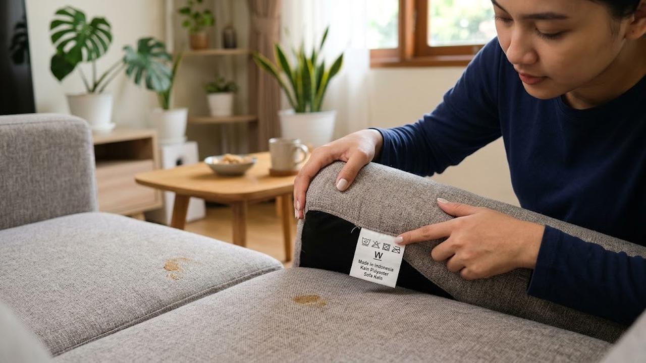 Cara Menghilangkan Noda Makanan di Sofa Kain