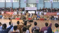 Wali Kota Tangerang Arief R. Wismansyah menghadiri  acara Millenial Expo dan Deklarasi 1.000 Kampung Pemuda. (Liputan6.com/Pramita Tristiawati)