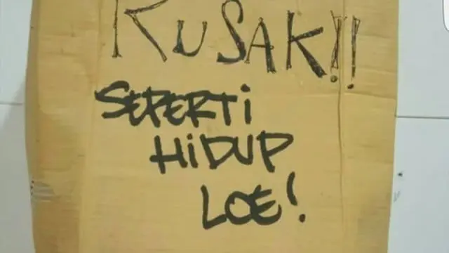 6 Pemberitahuan Barang Rusak Ini Curi Perhatian, Kocak