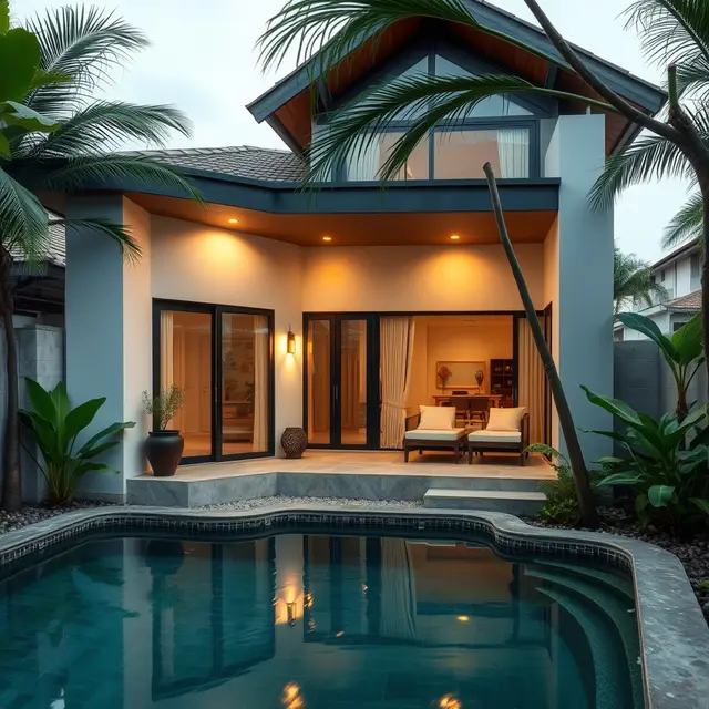 Rumah Sederhana Ada Kolam Renang