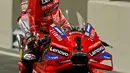 Pembalap Ducati Lenovo itu memenangkan seri pembuka MotoGP 2024. (KARIM JAAFAR/AFP)