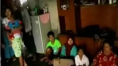 Wilayah Desa Sukadana Ilir terlihat sepi karena sebagian besar warganya mengungsi.