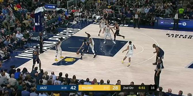 VIDEO : Cuplikan Pertandingan NBA, Jazz 104 vs Pacers 84