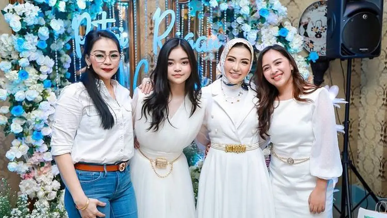Bertemu Mantan Istri Suami, Ini 7 Momen Ulang Tahun Anak Sambung Bella Shofie