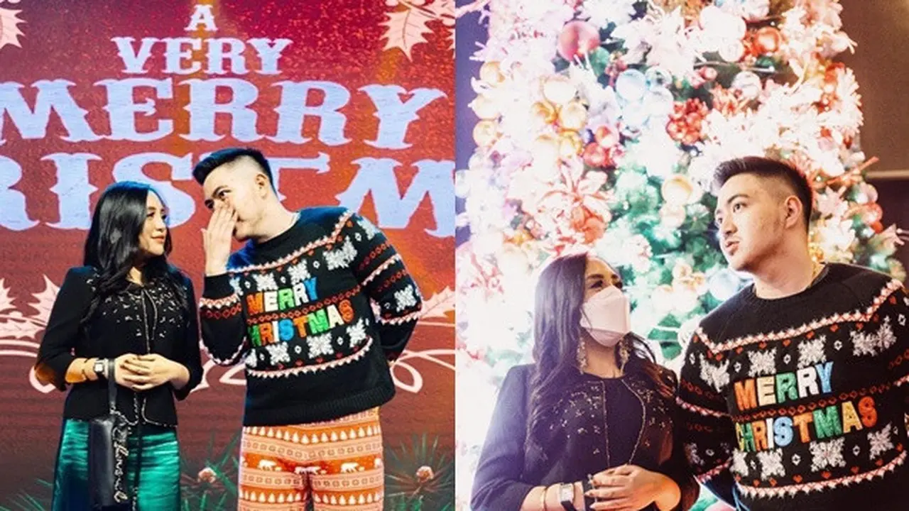 Punya Kekasih Anak Pendeta, Ini 6 Salmafina dan Greivance Lumoindong Rayakan Natal Bareng