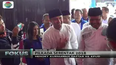 Pesinetron Hengky Kurniawan dan Aa Umbara diusung empat partai, yakni Partai Demokrat, PKS, PAN, dan Partai Nasdem.