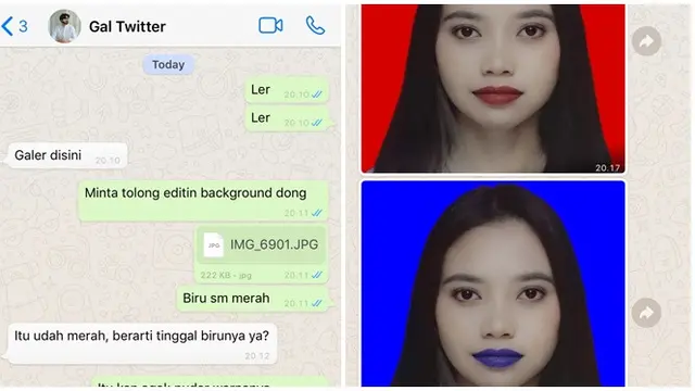 6 Potret Chat Minta Fotonya Diedit ke Teman Ini Hasilnya Bikin Geleng Kepala