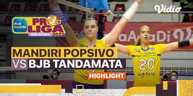 VIDEO: Serunya Laga Final Four Proliga 2022, Jakarta Mandiri Popsivo Polwan Vs Bandung BJB Tandamata