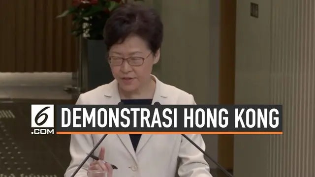 VIDEO: Demonstrasi Rusuh, Ini Reaksi Pemimpin Hong Kong