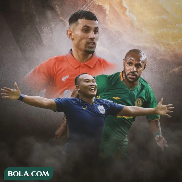 Ilustrasi - Stefano Lilipaly, Boaz Solossa, Wawan Febrianto