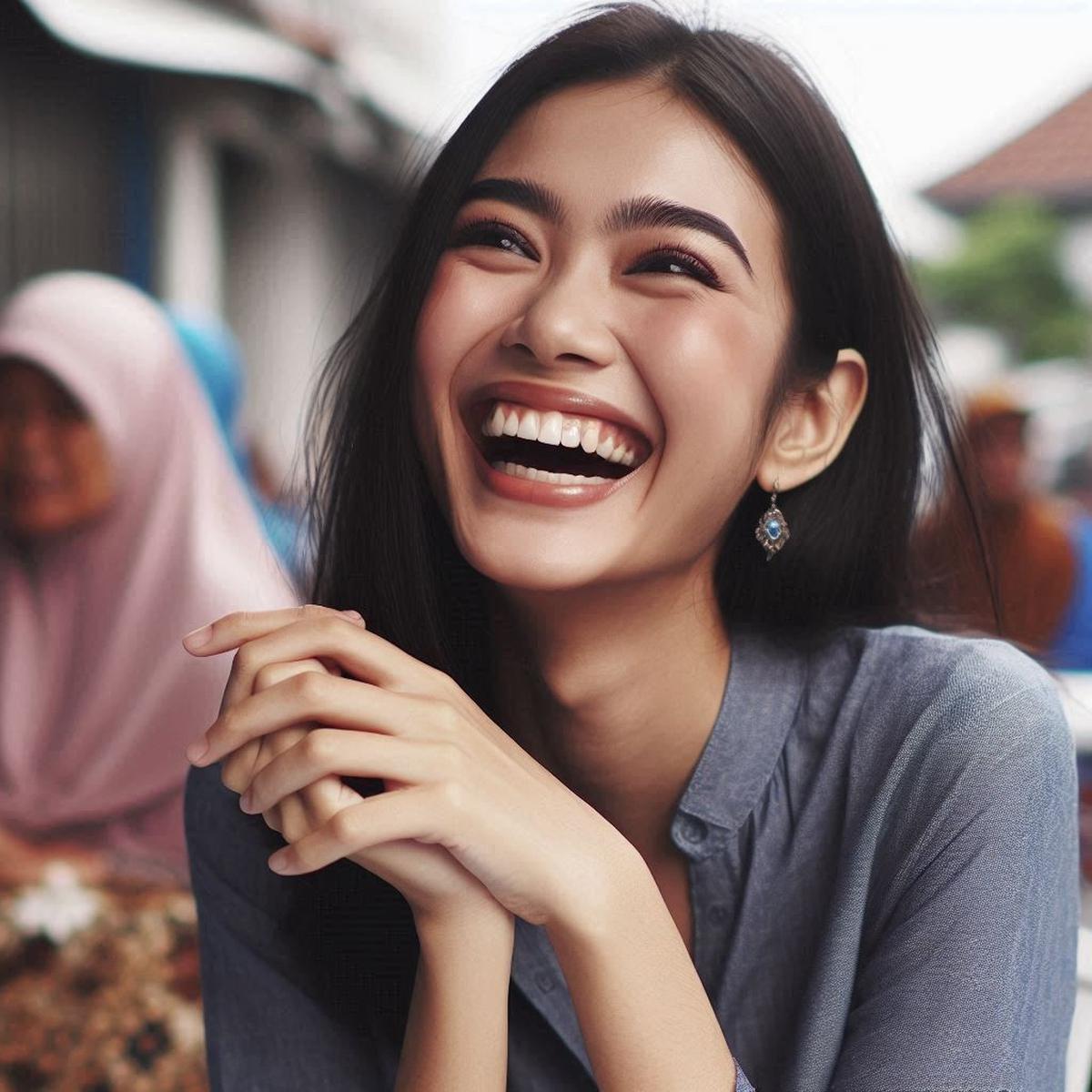 Ilustrasi Tertawa