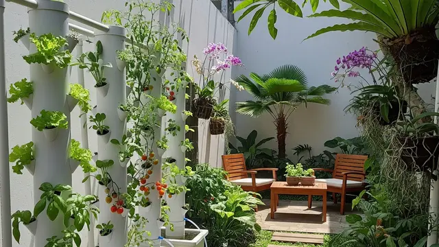 Halaman Belakang Rumah Kecil Tapi Cantik untuk Menanam Sayuran Segar