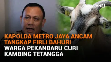 Kapolda Metro Jaya Ancam Tangkap Firli Bahuri, Warga Pekanbaru Curi Kambing Tetangga