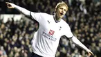 Tottenham's Russian Striker Roman Pavlyuchenko celebrates scoring a penalty during their FA Cup 3rd Round match against Wigan at White Hart Lane, London, on January 2, 2009. AFP PHOTO/Glyn Kirk
