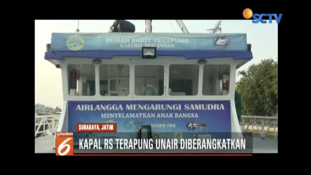 Alumni Universitas Airlangga kirim bantuan untuk korban gempa di Lombok, Nusa Tenggara Timur, berupa kapal rumah sakit terapung.