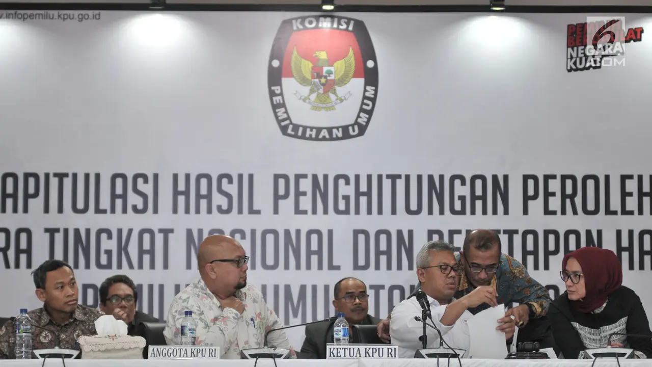 KPU Ketok Palu Tetapkan Hasil Perolehan Suara Pemilu 2019