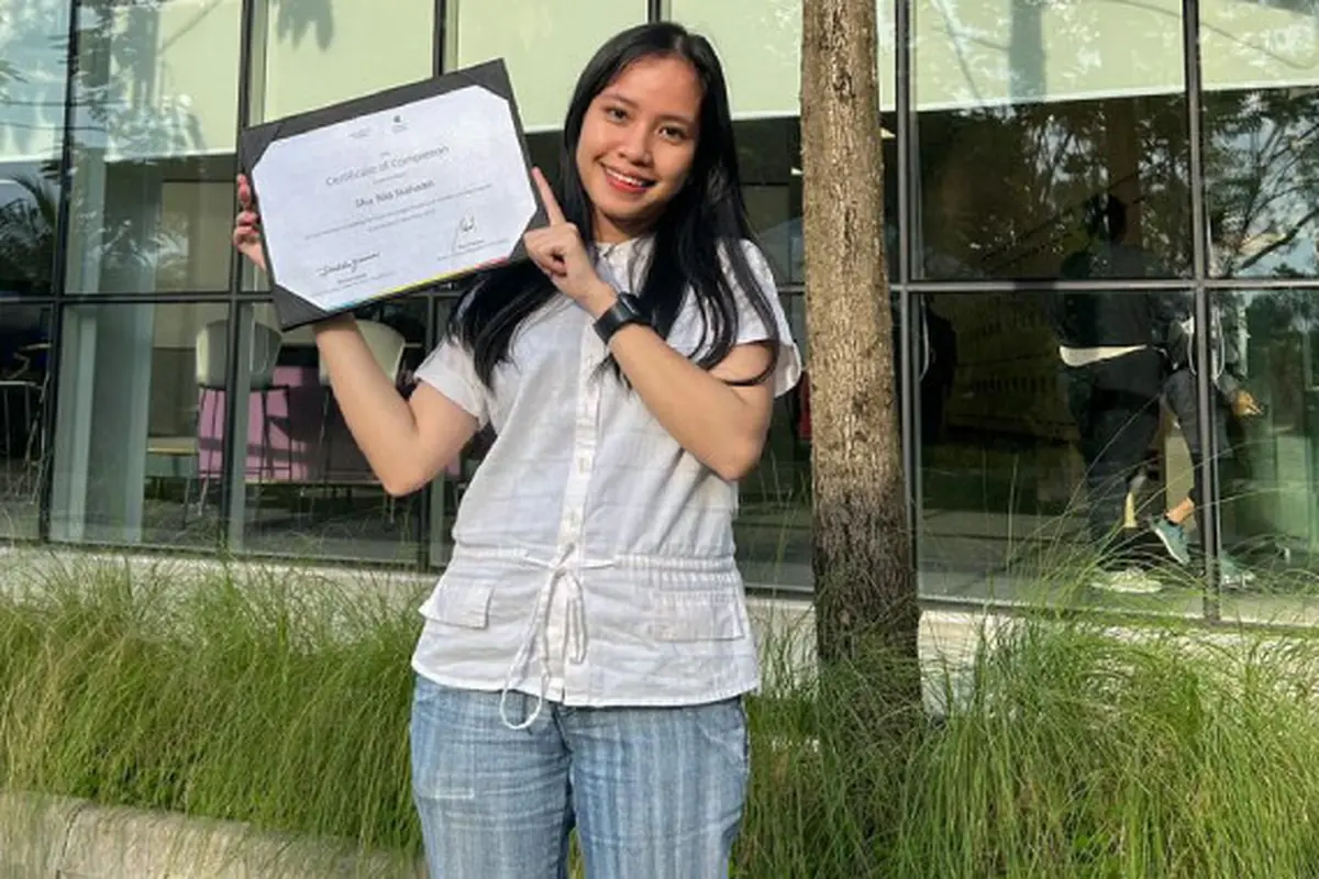 Shania Siahaan, mahasiswa di Universitas Maritim Raja Ali Haji dan peserta Apple Developer Academy