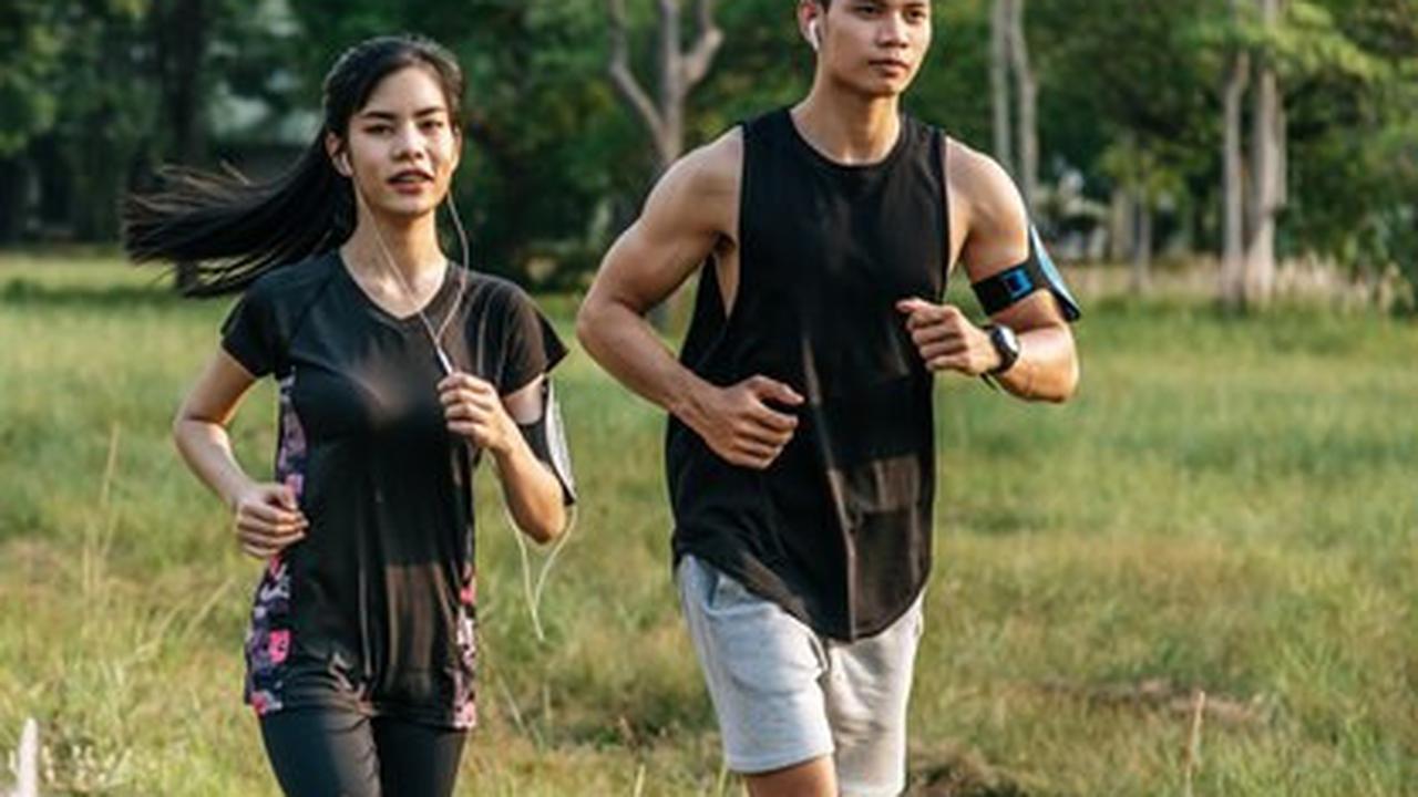 Ilustrasi olahraga lari, jogging