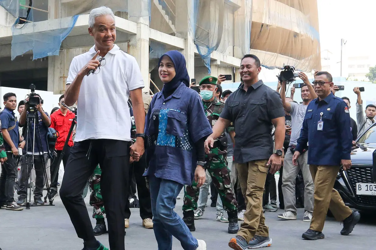 Ganjar-Mahfud Jalani Tes Kesehatan di RSPAD