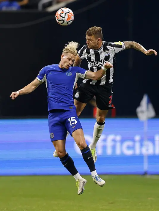 Pertandingan antara Chelsea vs Newcastle berjalan cukup sengit. Kedua tim sama-sama tampil menyerang sejak awal laga. (Todd Kirkland/Getty Images for Premier League/AFP)